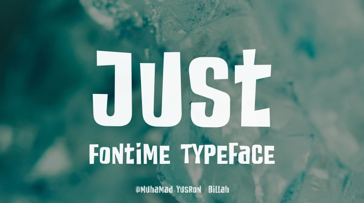 Just Fontime Font