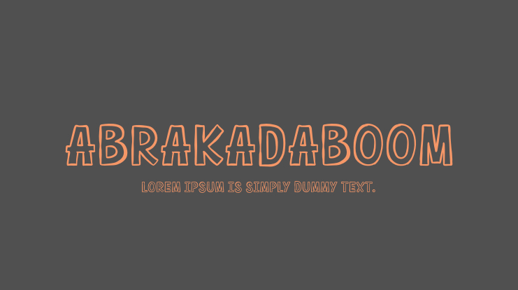 Abrakadaboom Font