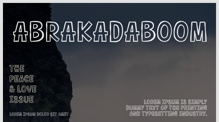 Abrakadaboom Font