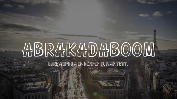 Abrakadaboom Font