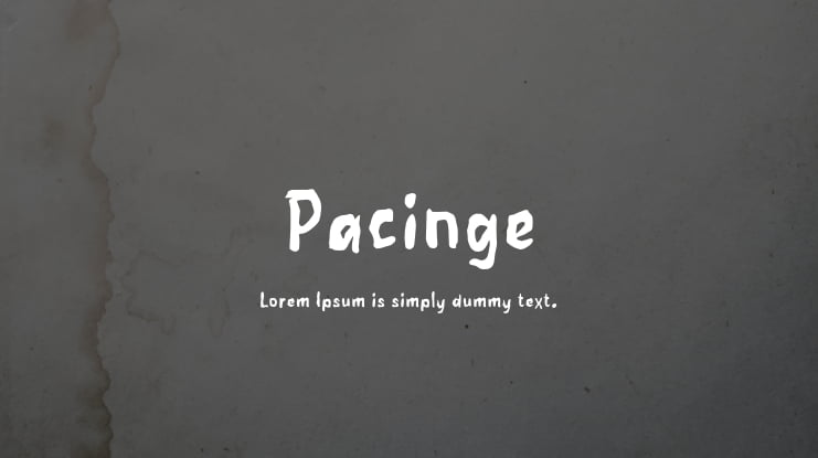 Pacinge Font