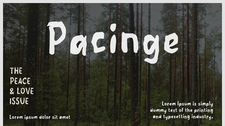 Pacinge Font