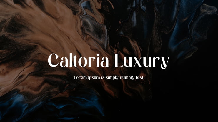 Caltoria Luxury Font