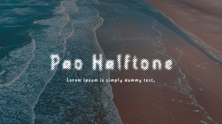 Pao Halftone Font