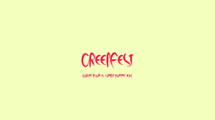 Creepfest Font