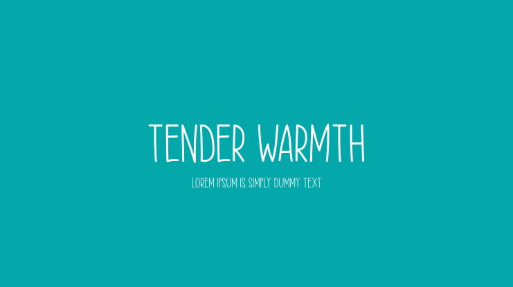 Tender Warmth Font