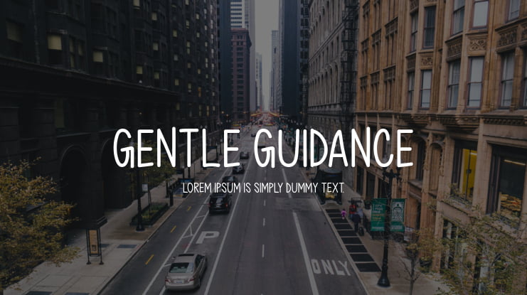 Gentle Guidance Font