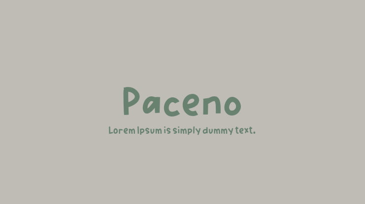 Paceno Font