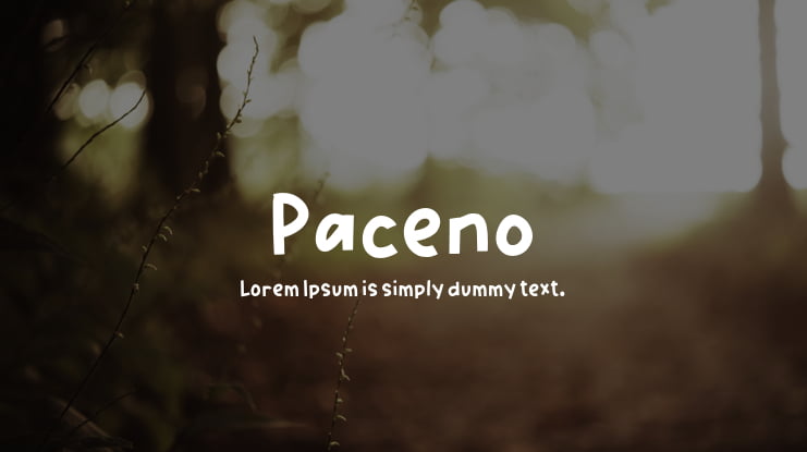 Paceno Font