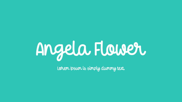 Angela Flower Font