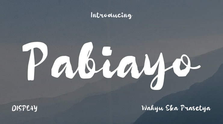 Pabiayo Font