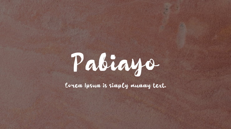 Pabiayo Font