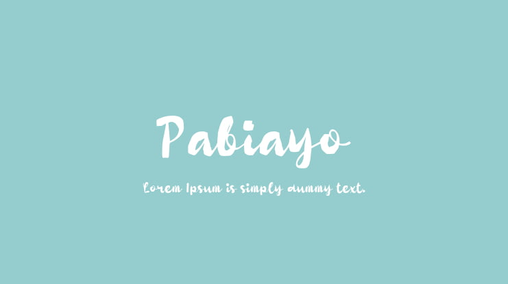 Pabiayo Font