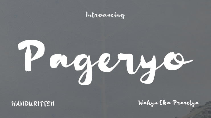 Pageryo Font