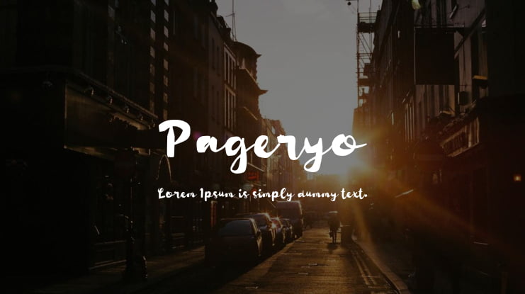 Pageryo Font