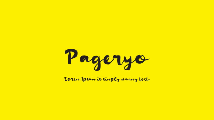 Pageryo Font