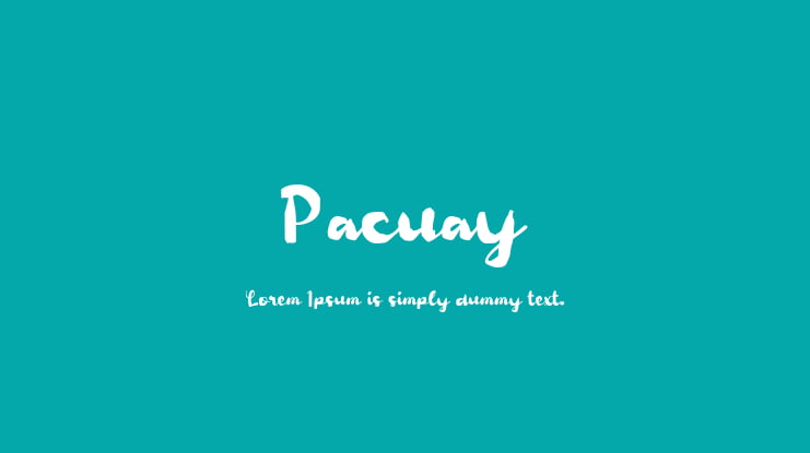 Pacuay Font