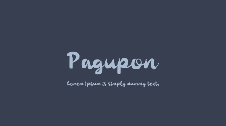 Pagupon Font