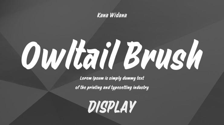 Owltail Brush Font