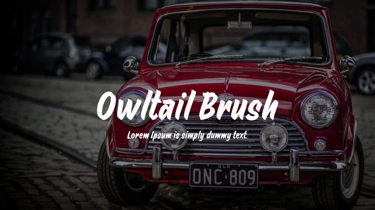 Owltail Brush Font