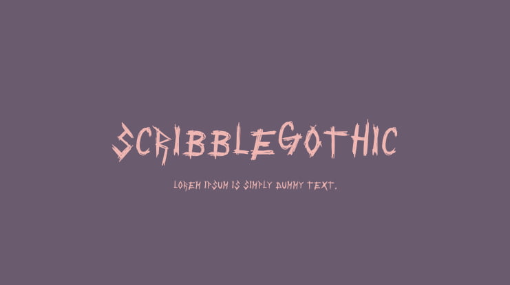 ScribbleGothic Font