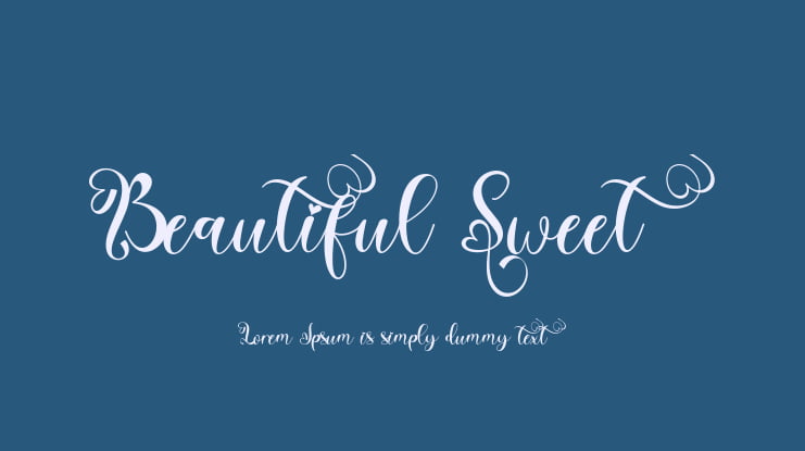 Beautiful Sweet Font Family