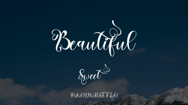 Beautiful Sweet Font Family