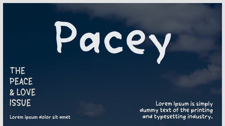 Pacey Font