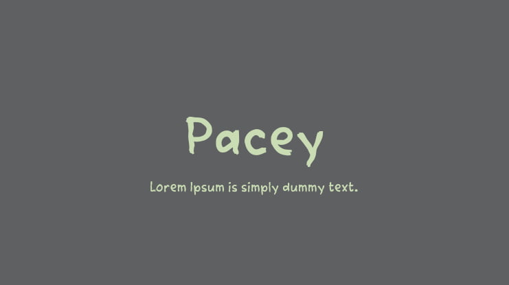 Pacey Font