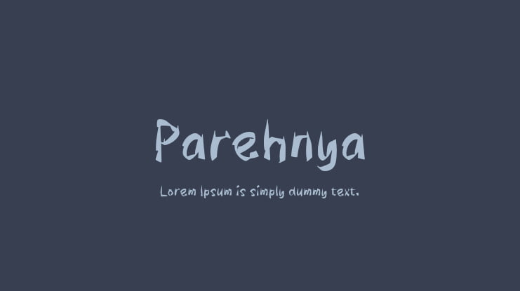 Parehnya Font