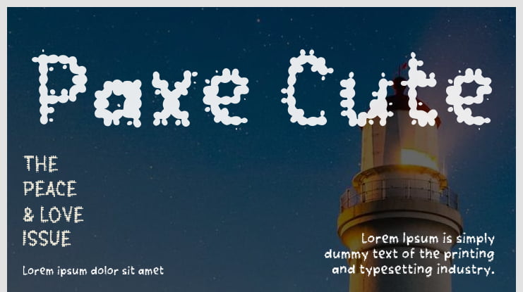 Paxe Cute Font