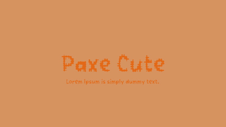 Paxe Cute Font