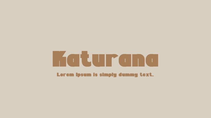 Katurana Font