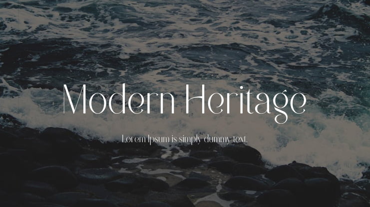 Modern Heritage Font