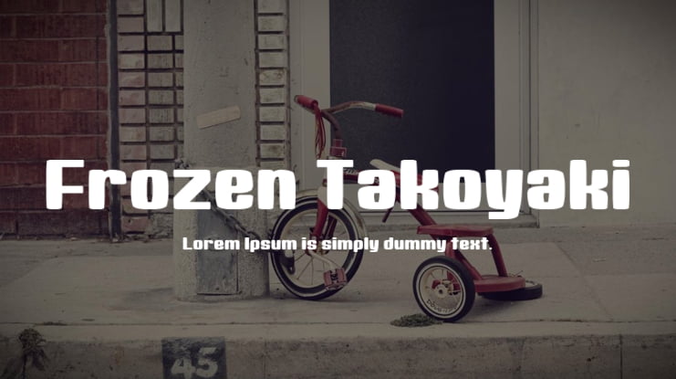 Frozen Takoyaki Font