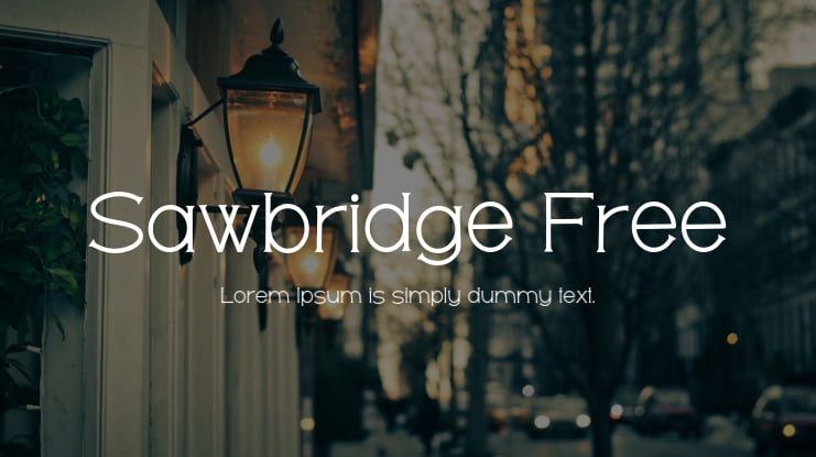 Sawbridge Free Font