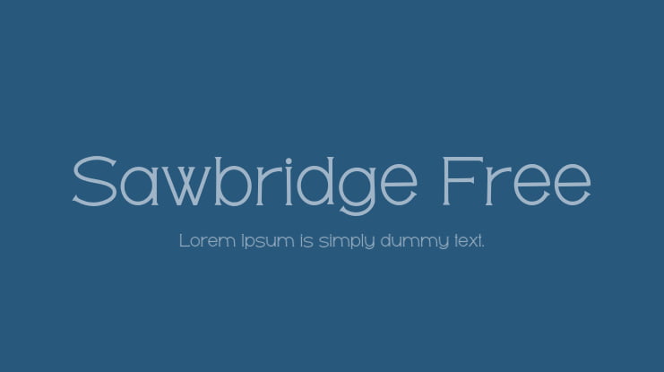 Sawbridge Free Font