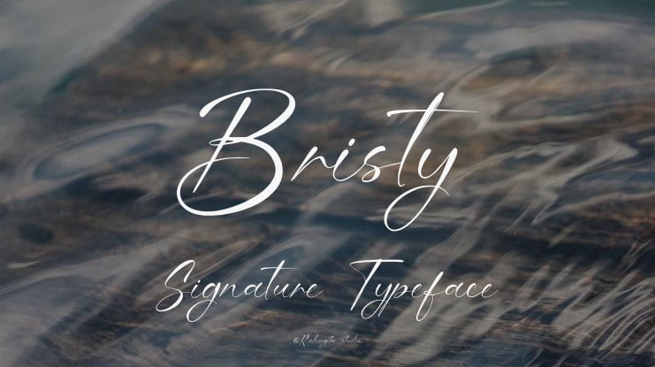 Bristy Signature Font