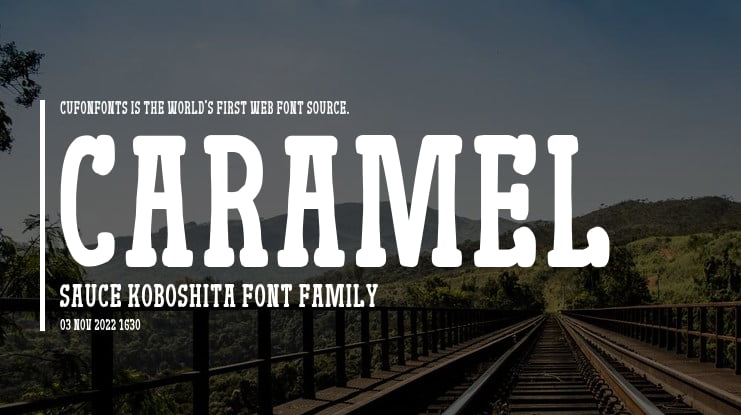 Caramel Sauce Koboshita Font