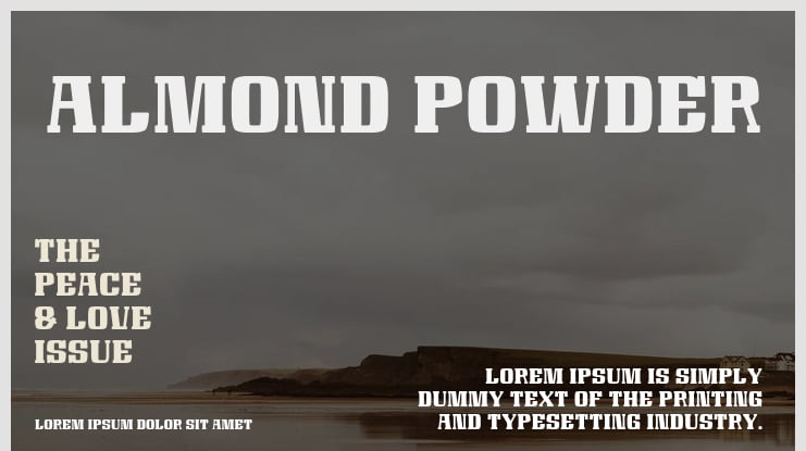 Almond Powder Font