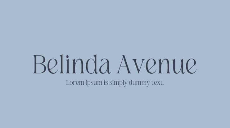 Belinda Avenue Font