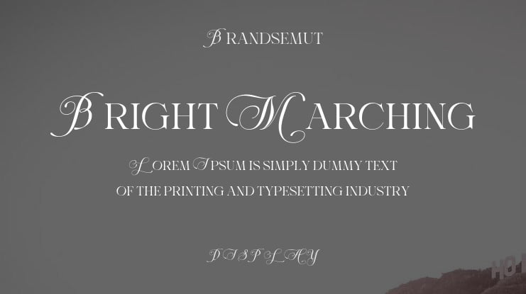 Bright Marching Font