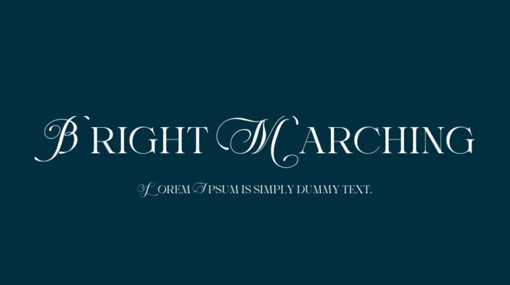 Bright Marching Font