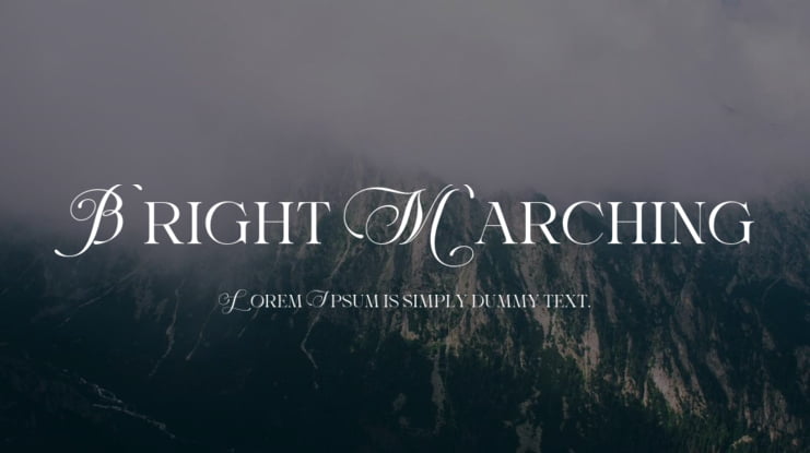 Bright Marching Font