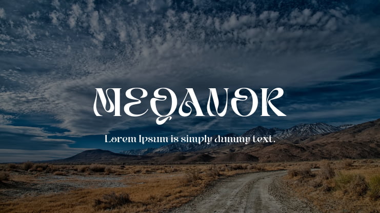 MEQANOR Font