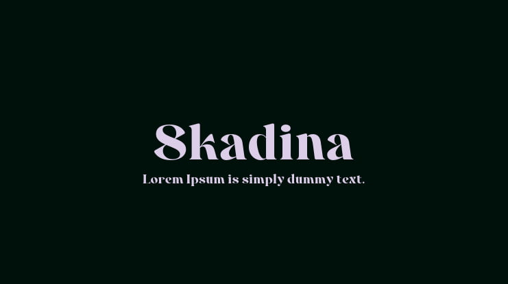 Skadina Font