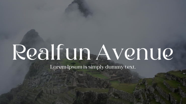 Realfun Avenue Font