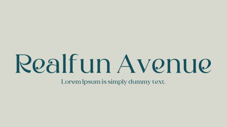 Realfun Avenue Font