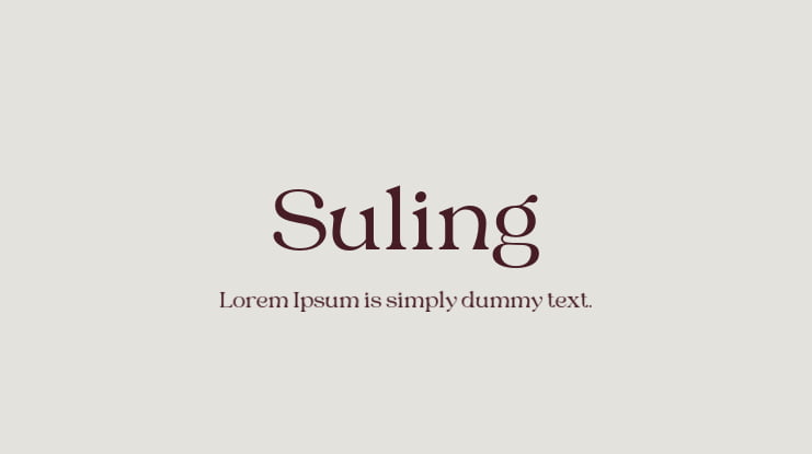 Suling Font