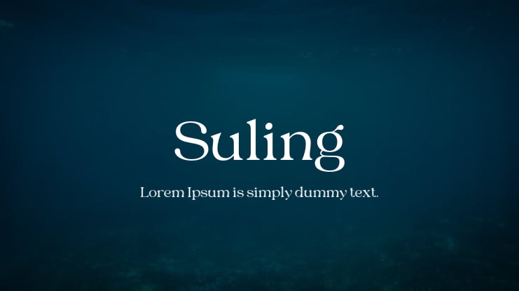 Suling Font